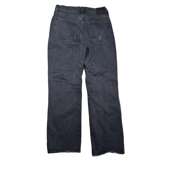 Abercrombie & Fitch The 90’s Baggy Low Rise Jeans Sz 27/4L Distressed Button Fly - Picture 2 of 9